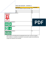 Material para Aquisição Projeto de Incêndio