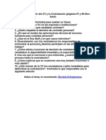 Tema 6 La Revisión Del CV y La Contratación