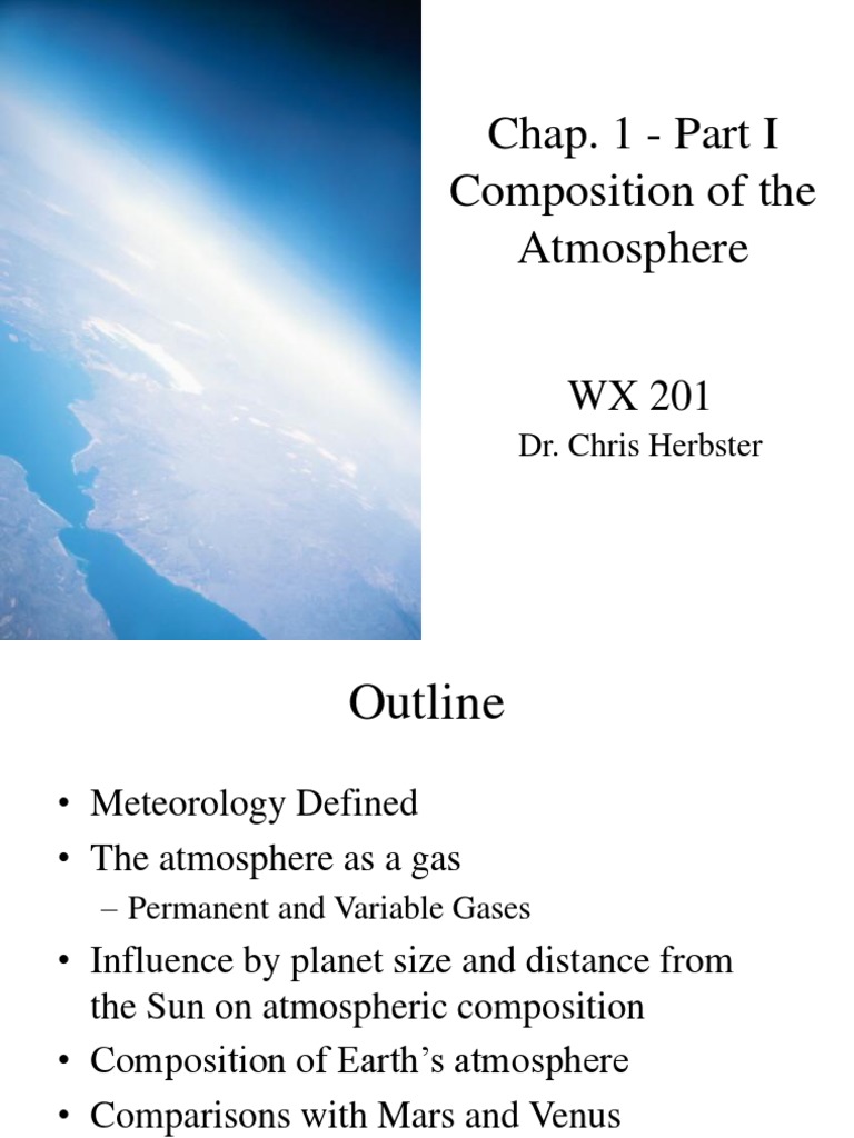 CH 1-Composition Structure of The Atmosphere - Herbster | PDF ...