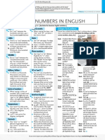 How To Say Numbers in English