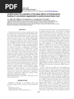 Invited Review: An Evaluation of The Likely Effects of Individualized Feeding of Concentrate Supplements To Pasture-Based Dairy Cows