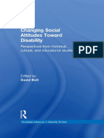 (Routledge Advances in Disability Studies) David Bolt - Changing Social Attitudes Toward Disability - Perspectives From Historical, Cultural, and Educational Studies-Routledge (2014) PDF