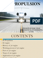 Jet Propulsion: Pramod Kumar Yadav Aeronautical Engineering 16/206
