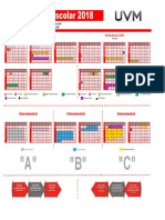 Calendario Escolar 2018 UVM