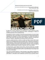 “Impeachment de Jair Bolsonaro pelo crime de Ecocídio”