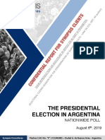 The Presidential Election in Argentina (August 2019)