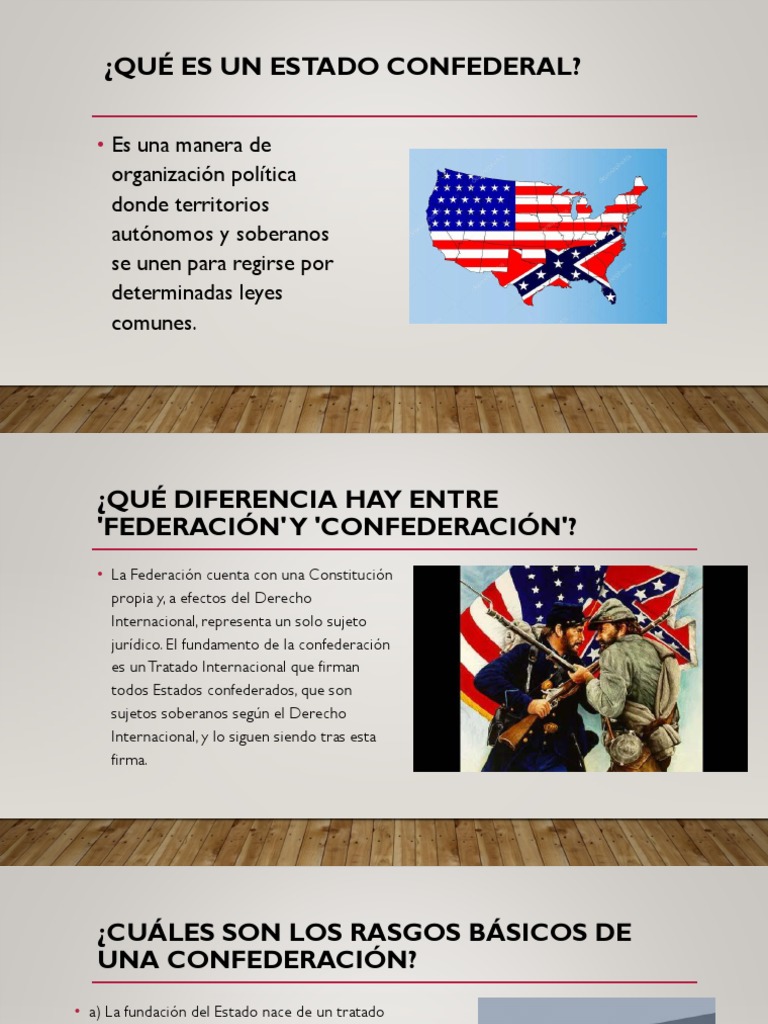 ¿Qué Es Un Estado Confederal?