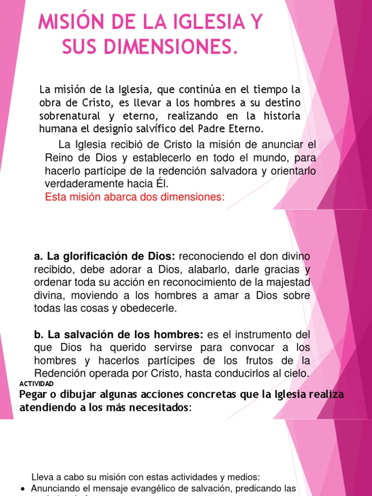 Misión y Dimensiones de la Iglesia | PDF