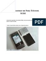 Desarmar Sony Ericsson W595x