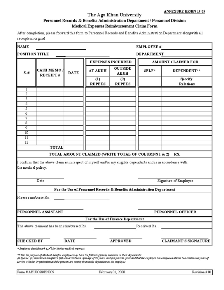 Medical Reim | PDF | Government | Employee