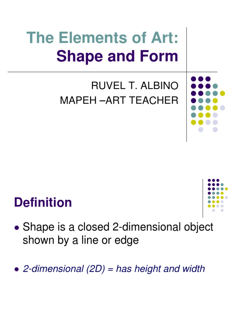 Shape and Form | PDF