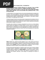 O Pensamento Positivista de Auguste Comte