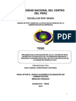 TESIS INFLUENCIA DE LA APLICACIÓN DEL D.S. N° 150-2007-EF EN EL MARGEN DE UTILIDAD NETA DE LAS EMPRESAS MEDIANOS Y PEQUEÑOS CONTRIBUYENTES DEL SECTOR CONSTRUCCION DE LA CIUDAD DE HUANCAYO 2013.pdf
