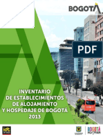 Inventario de Establecimientos de Alojamiento y Hospedaje de Bogota 2013