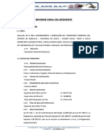 Informe Final Del Residente de Obra