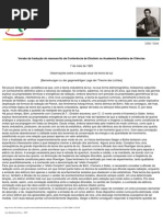 Manuscrito de Einstein No Brasil