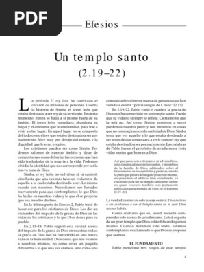13 Efesios 2 19 22 Pdf Pablo El Apostol Jesus