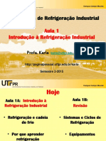 Introdução à Refrigeração Industrial em Aula da UTFPR