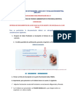 Especificaciones para La Entrega y Presentación Del CV - Tco. Administrativo Provincial-Distrital