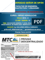 Universidad Señor de Sipán: Curso: Obras Hidráulicas