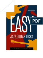 Easy Jazz Guitar Licks 