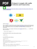 HA Dead Simple Webpack 4 Example With Vanilla JavaScript No Libraries and Frameworks