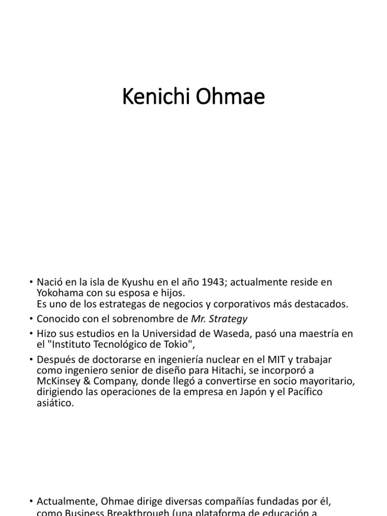 Kenichi Ohmae