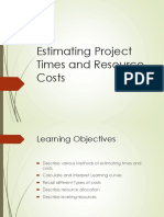 QM Estimating Times Resources Cost LC