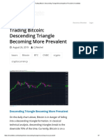 Trading Bitcoin - Descending Triangle Becoming More Prevalent - Investitute
