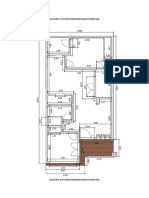 Plano de Casa de 6x12 Metros Con 2 Dormitorios