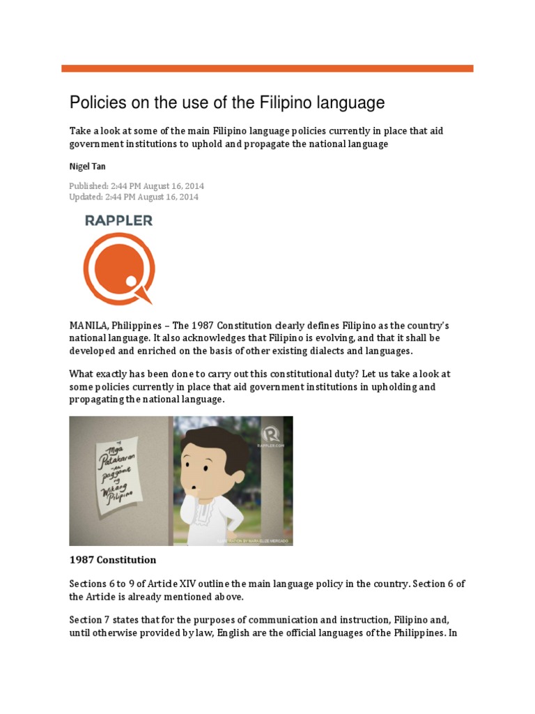 Challrnges in Implementing Language Policies in The Philippines | PDF ...