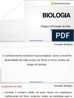 Biologia - Origem Da Vida