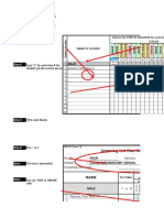 Open The "Scores" Sheet Encode Students' Names: Step 1: Step 2