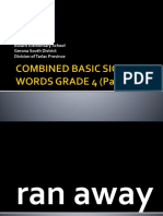 Combined Basic Sight Words Grade 3 and 4 (Part III)