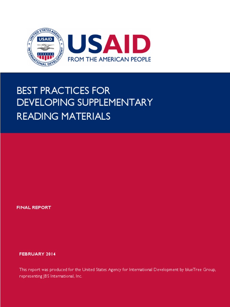 Best Practices For Developing Supplementary Reading Materials PDF