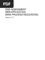 Risk Assessment Web Application Bank Process Resourcing