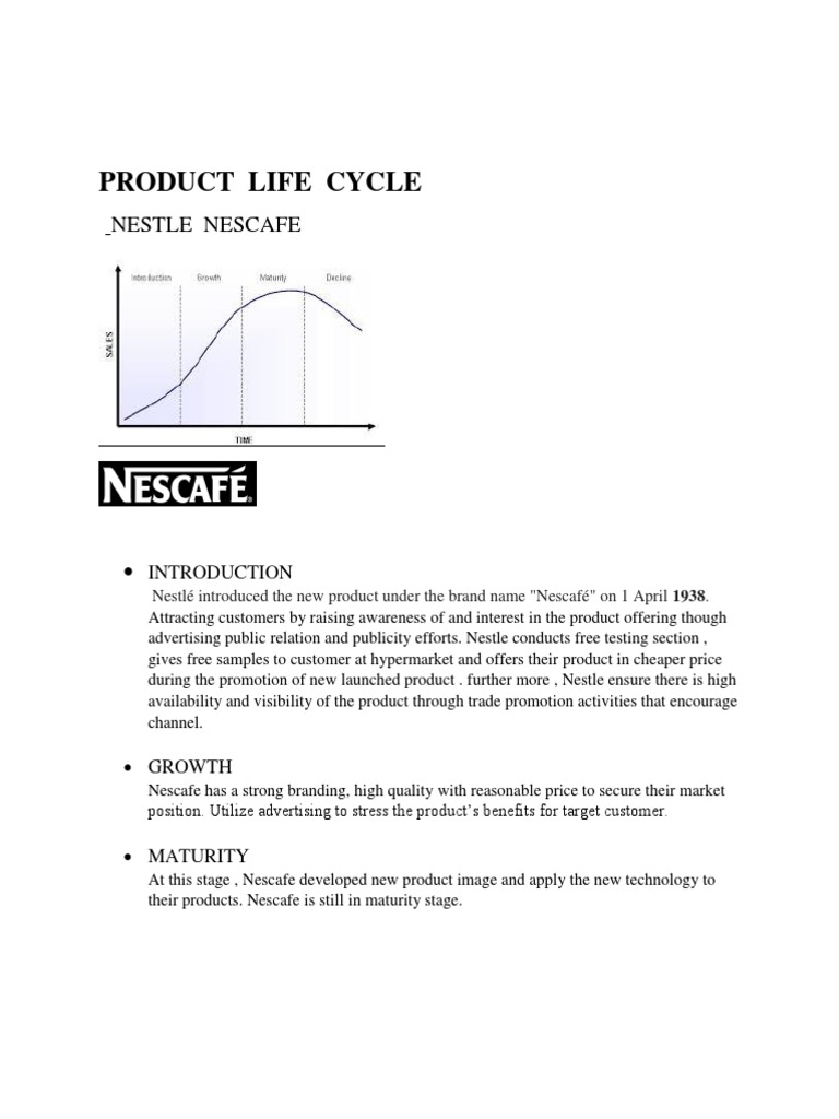 Product Life Cycle Nestle Nescafe PDF