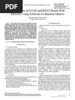 Comparison of SOAP and REST Based Web Services Using Software Evaluation Metrics