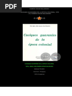 Caciques Guaraníes de La Época Colonial, 1979 - No Enviado