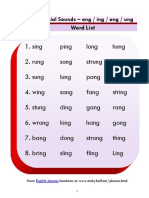 Ang Ing Ong Ung - Word List and Sentences PDF