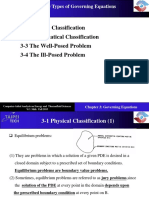 3-1 Physical Classification 3-2 Mathematical Classification 3-3 The Well-Posed Problem 3-4 The Ill-Posed Problem