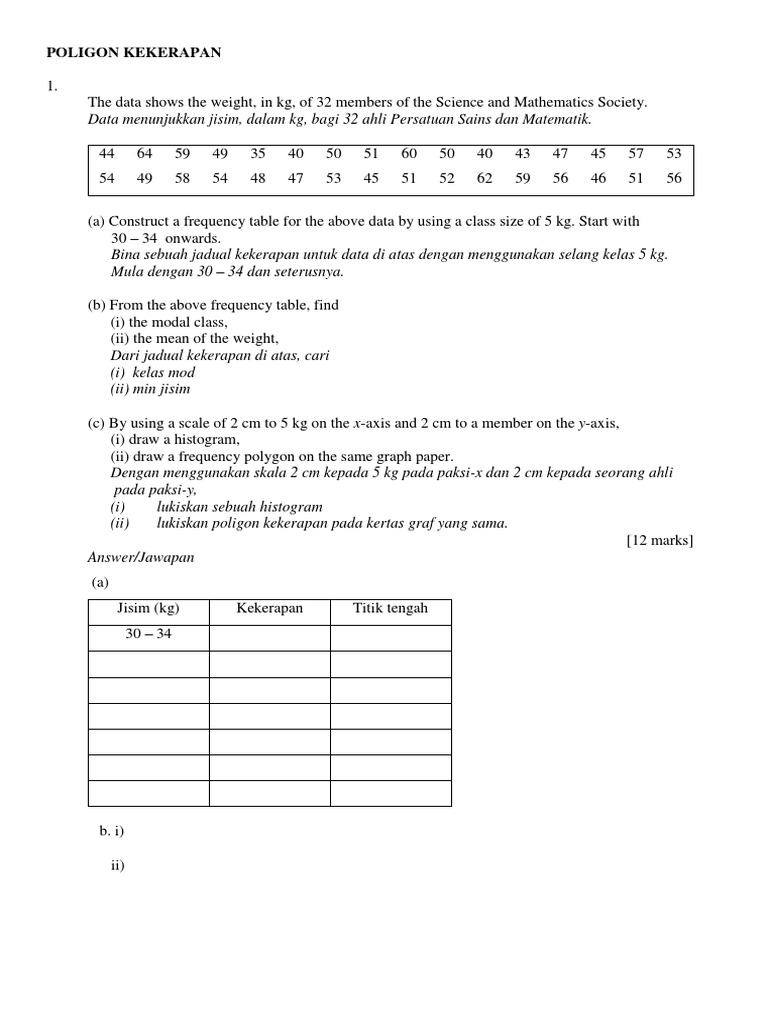 Latihan Poligon Kekerapan Pdf