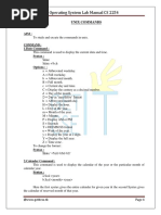 Operating System Lab Manual CS 2254: Ex - No: 1.a Date: Aim