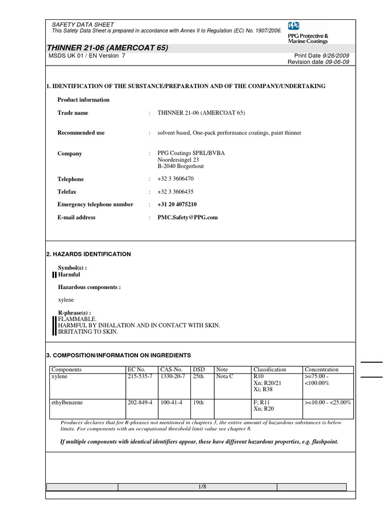 Sword Fish Spray Paint SDS PDF Dangerous Goods Toxicity