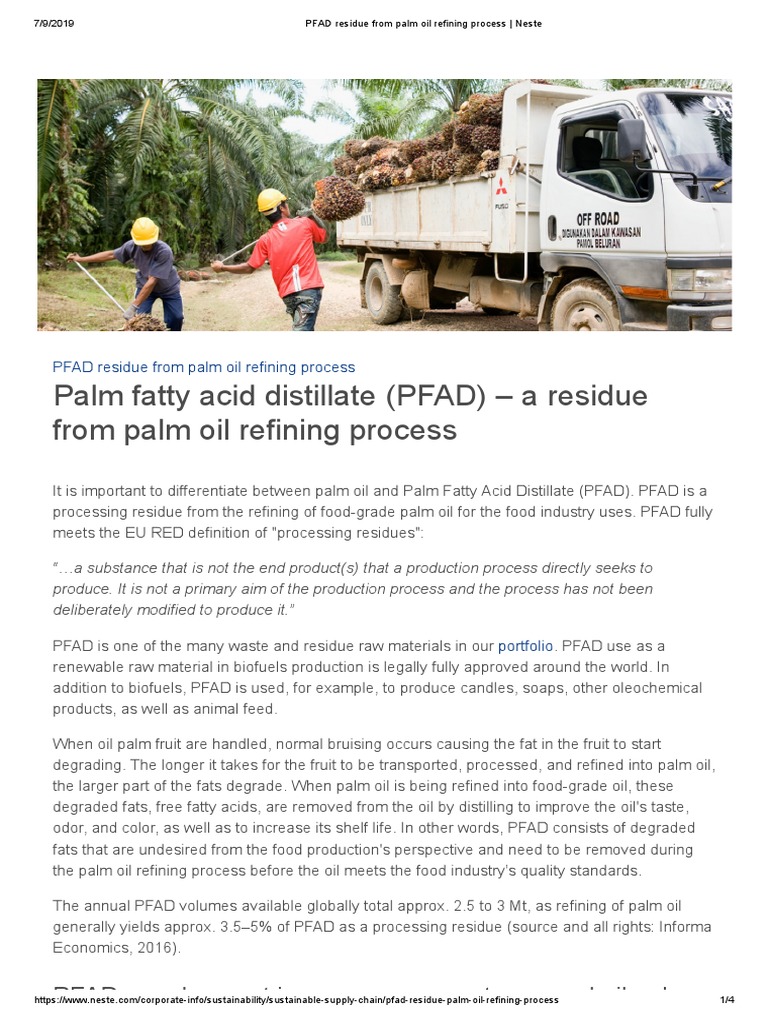 Nestle PFAD PDF Palm Oil Renewable Resources