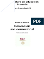 Educacion Socioemocional Program Del Curso