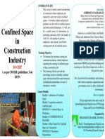 Confined Space in Construction Industry: (As Per DOSH Guidelines 3.4e 2019)