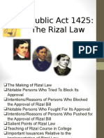 History and Impact of the Rizal Law