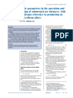 Basic Parameters in The Operation and Design of Submerged Arc Furnaces, With Particular Reference To Production of High-Silicon Alloys