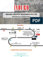 Induro Lifestyle Resources PVT LTD: Manufacturers of Denim Jeans